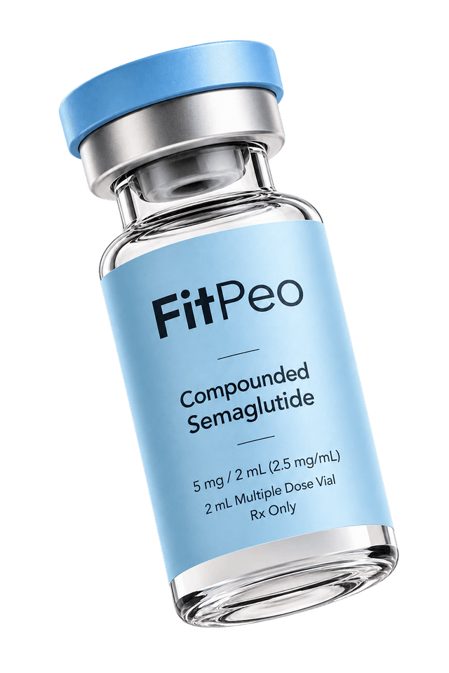 Compounded semaglutide vial