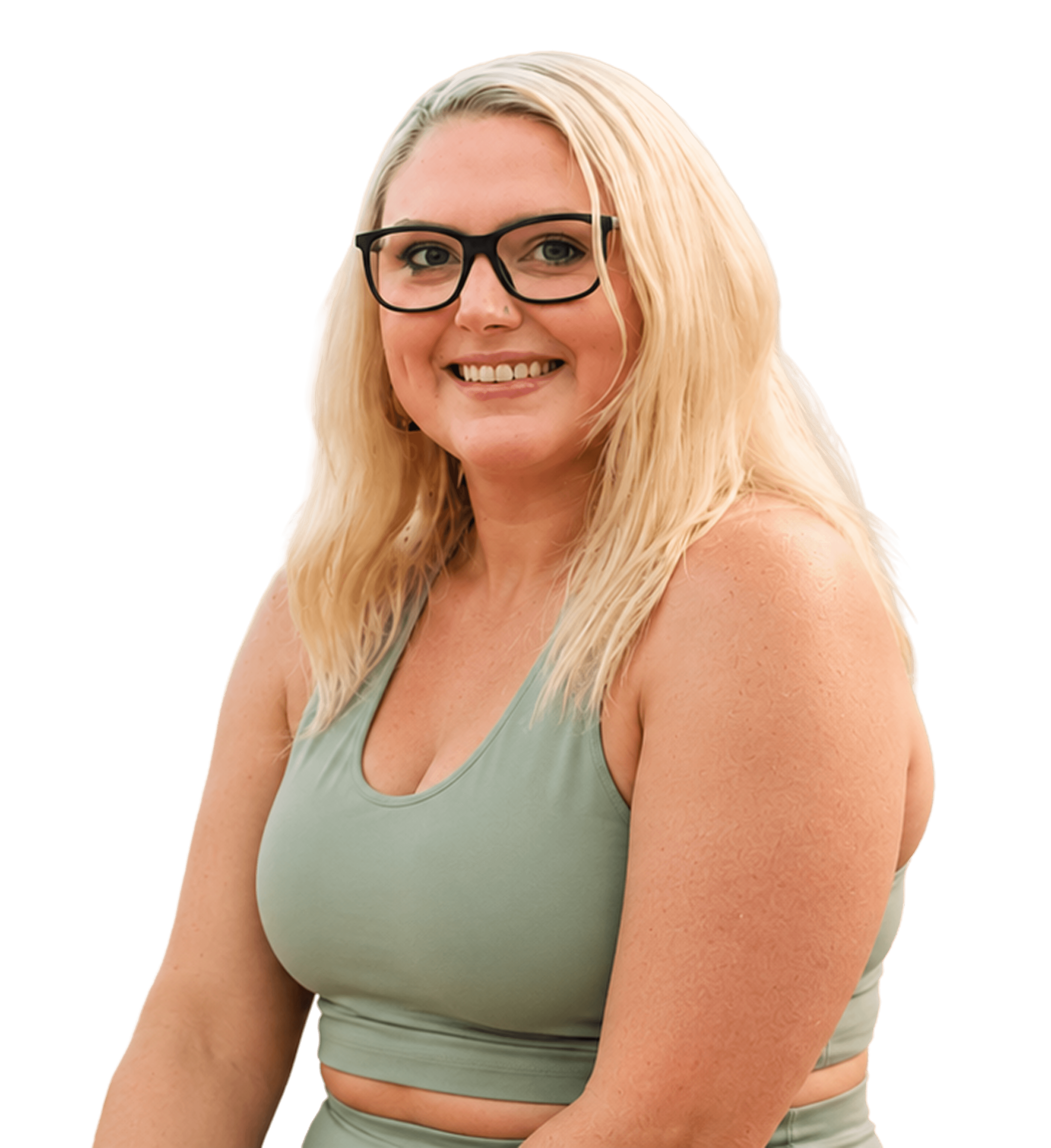 Candice, FitPeo co-founder, smiling one year into her weight-loss journey